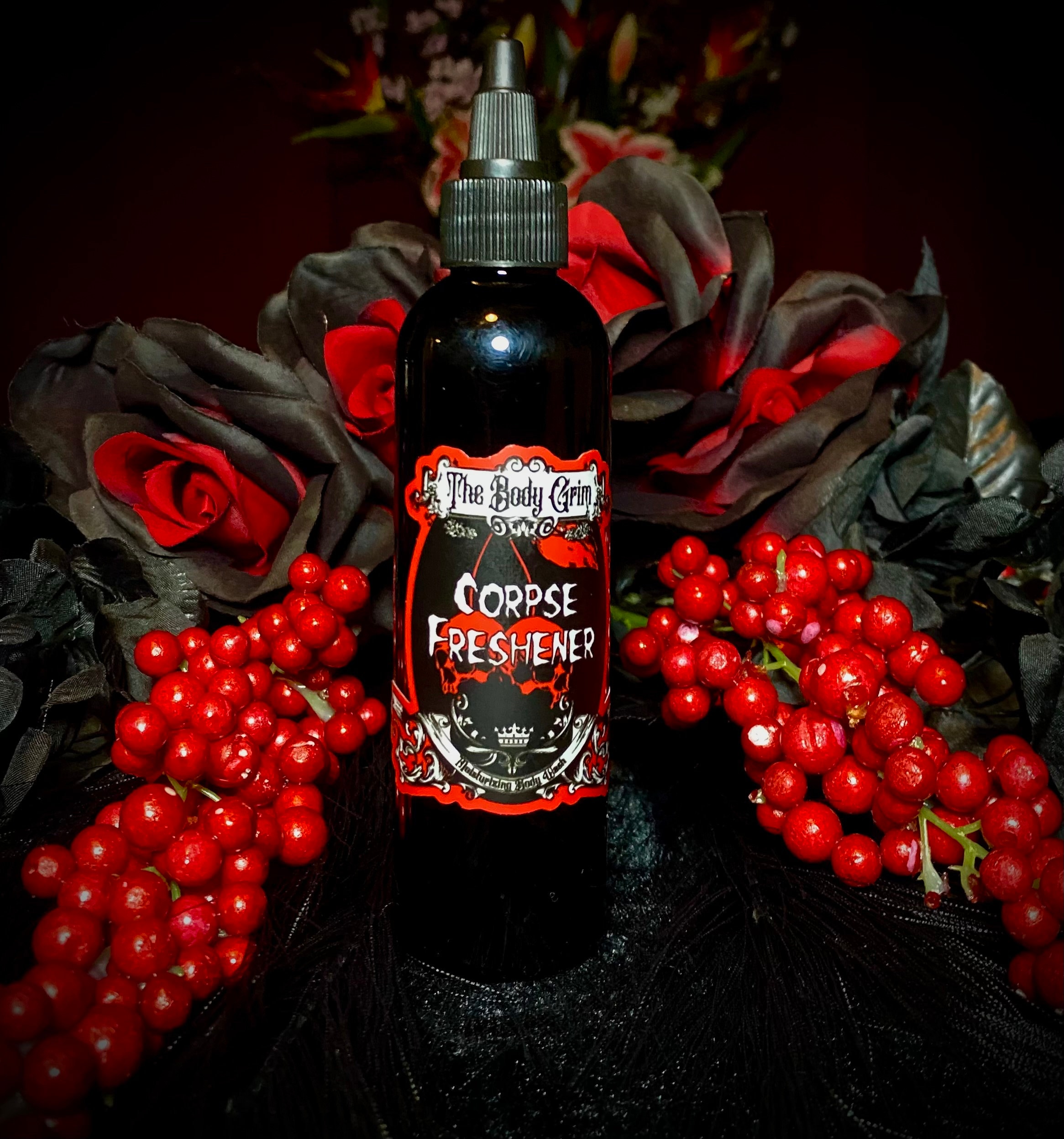 Body Wash Body Wash | 16 Unzen Maraschino-Kirschduft | Feuchtigkeitsspendende Aloe & Sheabutter | Gothic-inspirierte Hautpflege