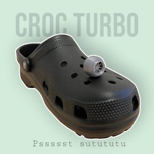 Croc Clog TURO 2PACK |3D Printed Turbo for your Clog Turbo Shoe Gift Funny gift Clog charms