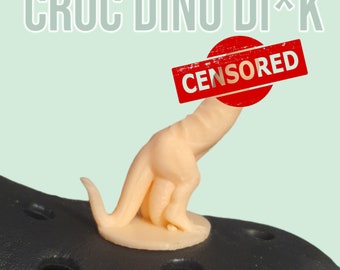 Croc Dinodick | Cockosaurus 2pack croc charm Mature Content