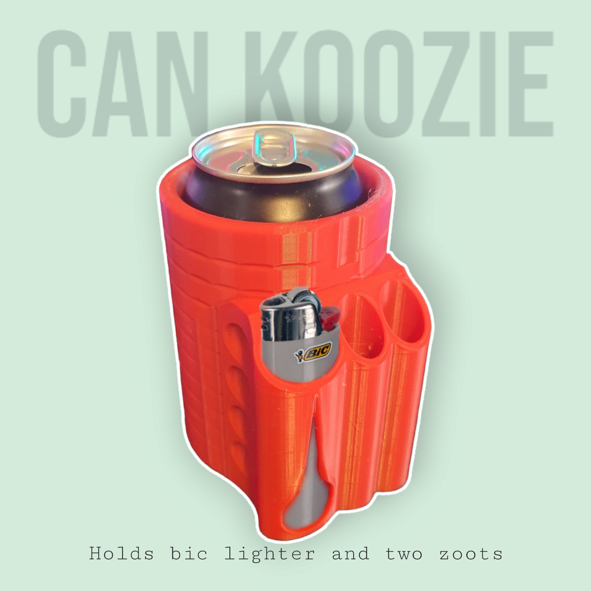 Koozie With Cigarette and Lighter Holder for sale online