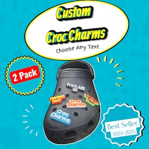 Benutzerdefinierte Clog Word Pin/Charm machen es offensiv oder süß keine Grenzen 2 Pack