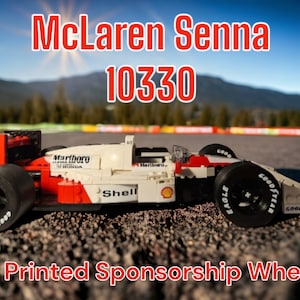 McLaren Senna 10330 MP4/4 3D Printed Double sided or single Sponsorship image 1