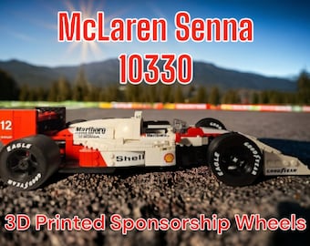 McLaren Senna 10330 MP4/4 3D Printed Double sided or single Sponsorship