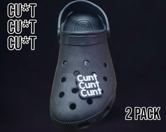 Croc Cunt Cunt Cunt Charm 2 Pack