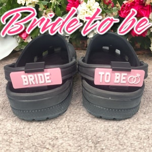 Croc Bride To Be Clog Plate With Rings