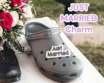 Lot de 2 épingles crocodile Just Married