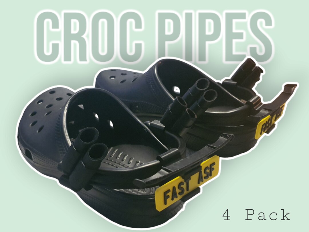 Croc Pipes Exhaust Tips Trucker Pipes Charm Set Etsy