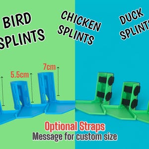 Duck splint Chicken splints Large and small 3 pack Large Medium Small New design