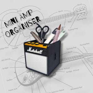 Mini Customizable Amp | Desk Organiser | Guitar Player Gift