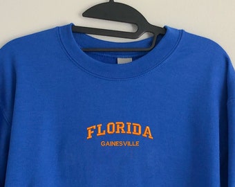 Florida Gainesville Embroidered Crewneck Sweatshirt