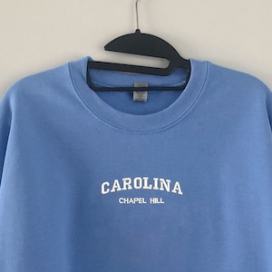 North Carolina Embroidered Crewneck Chapel Hill image 1