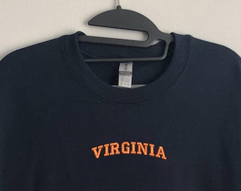 Virginia Embroidered Crewneck Sweatshirt