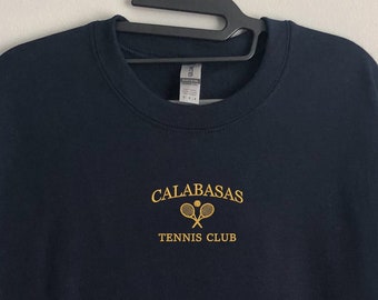 Felpa girocollo ricamata Calabasas Tennis Club