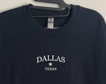 Maglia girocollo ricamata Dallas Texas
