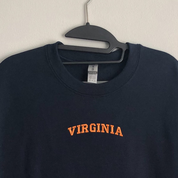 Virginia Embroidered Crewneck Sweatshirt