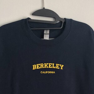 Berkeley California Embroidered Crewneck Sweatshirt