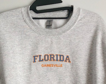 Florida Gainesville Embroidered Crewneck Sweatshirt