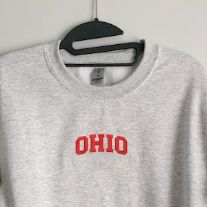 Ohio Embroidered Crewneck Sweatshirt