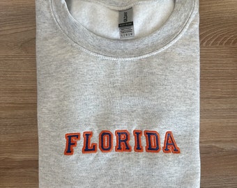 Florida Embroidered Crewneck Sweatshirt