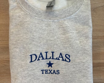 Maglia girocollo ricamata Dallas Texas