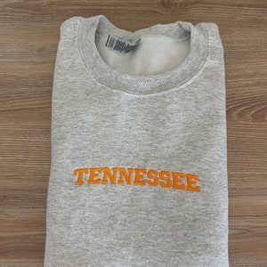 Tennessee Embroidered Crewneck Sweatshirt
