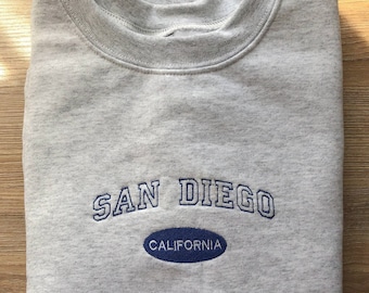 San Diego Kalifornien Broderad Rundhalsduk