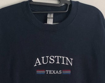 Austin Texas haftowany okrągły kołnierz