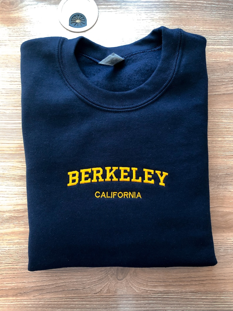 Berkeley California Embroidered Crewneck Sweatshirt image 3