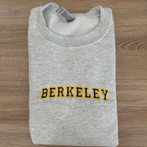 Berkeley California Embroidered Crewneck Sweatshirt image 4
