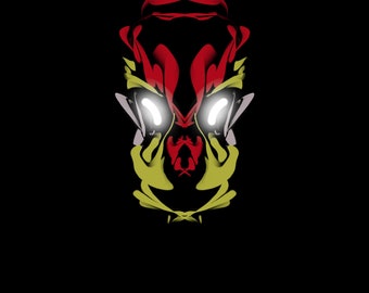 HeadHug: Alien wall decor art. Alien face art for walkways, entry ways, living room, and Bedroom. Brings  brightness to any space.