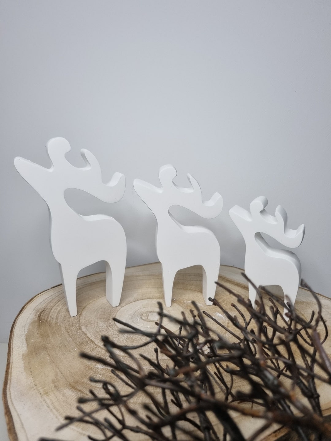 Hirsch Hirsche Weihnachtsdeko aus Raysin Geschenk Etsy.de