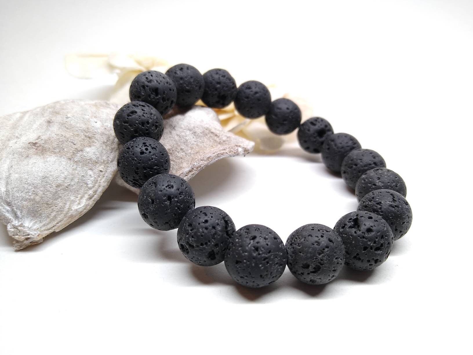 VB&CO Designs Lava Beads Bracelet with Charm - 1350 West