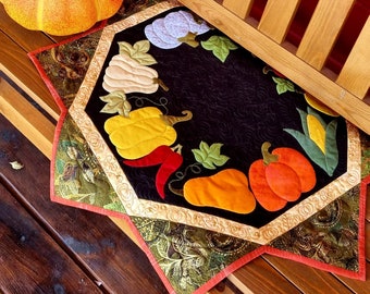 Tampo de mesa "Dança da Abóbora" PDF passo a passo