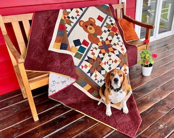 Quilt pattern for kids "Fun Blocks". Create this quilt as a special gift for your kids and grandkids with simple step by step instructions.