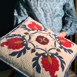 Motif de coussin patchwork nuit orientale PDF, housse de coussin matelassé 18" avec appliqués, patron de couture pour débutants, téléchargement numérique image 9