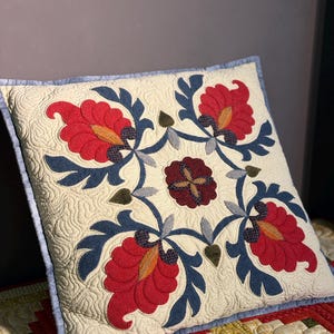 Motif de coussin patchwork nuit orientale PDF, housse de coussin matelassé 18" avec appliqués, patron de couture pour débutants, téléchargement numérique image 8