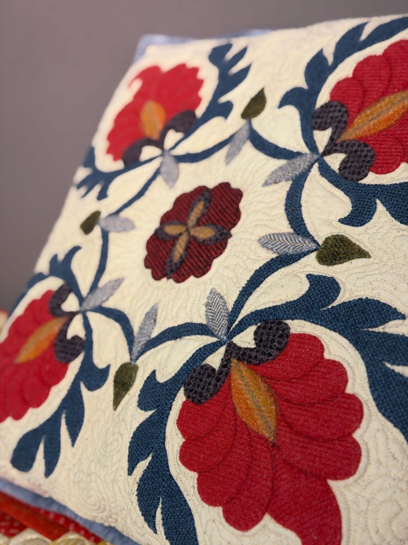 Motif de coussin patchwork nuit orientale PDF, housse de coussin matelassé 18" avec appliqués, patron de couture pour débutants, téléchargement numérique image 6