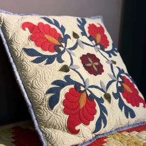 Motif de coussin patchwork nuit orientale PDF, housse de coussin matelassé 18" avec appliqués, patron de couture pour débutants, téléchargement numérique image 3