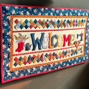 Patchwork / Quilt Pattern - Printed Pattern, PDF, "Welcome"