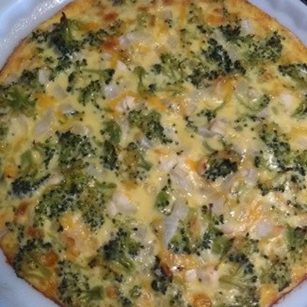 Broccoli and Cheese Frittata Recipe (Low Fat High Protein)