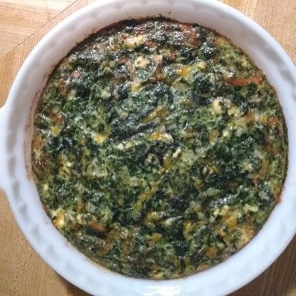 Spinach Frittata Recipe (Low Fat, High Protein)