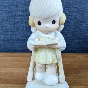 Vintage Collectible Precious Moments Special Limited Edition HE WALKS With ME 107999 Figurine by Samuel J Butcher 1987
