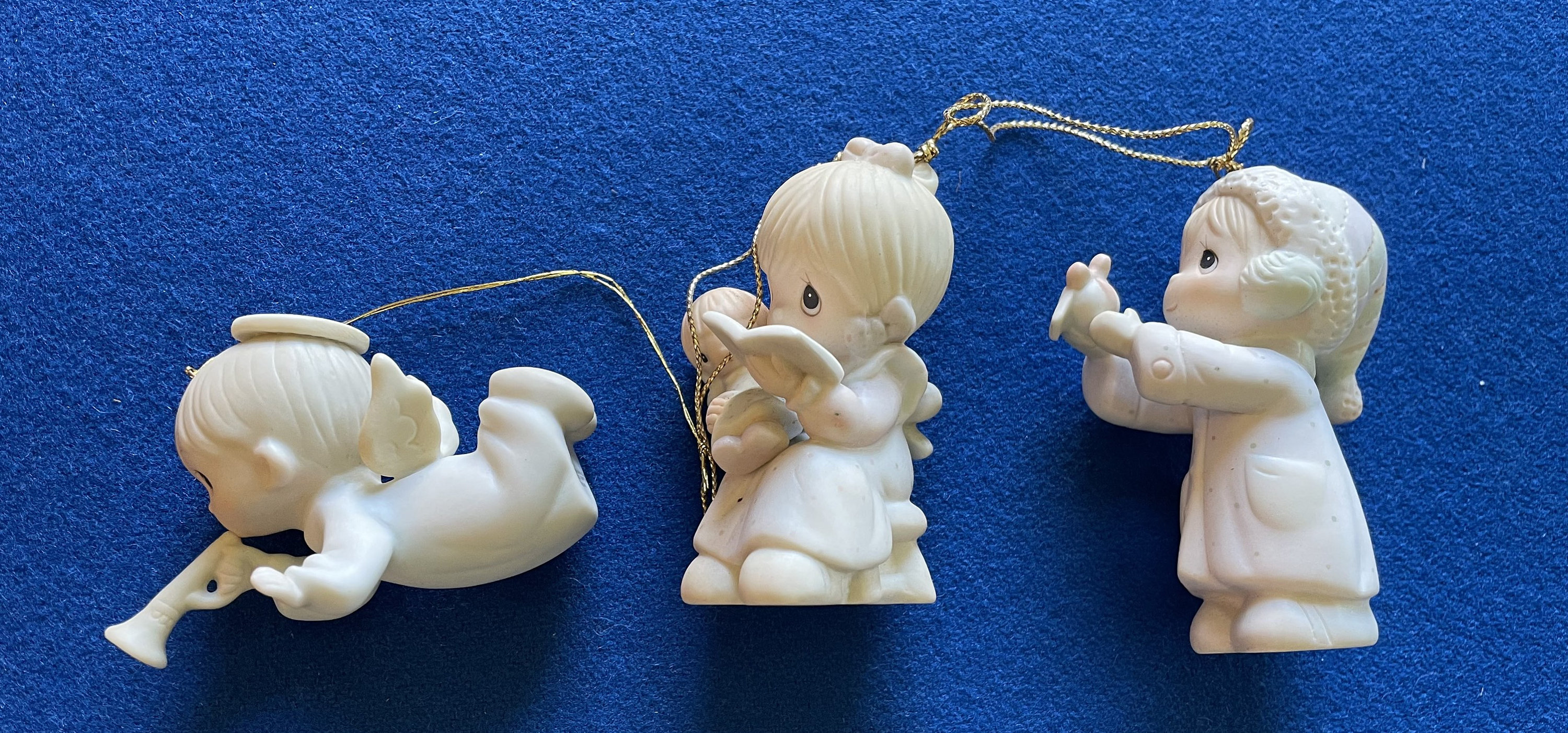 Vintage Collectible Precious Moments CHRISTMAS Ornaments by Samuel J Butcher, Set of 6 Etsy