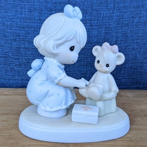 Vintage Collectible Precious Moments 1994 MEMBERS ONLY &quot;Caring&quot; Figurine PM-941 by Samuel J Butcher