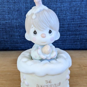 Vintage Collectible Precious Moments Charter Member &quot;The Sweetest Club Around&quot; Figurine B-0103 by Samuel J Butcher 1988