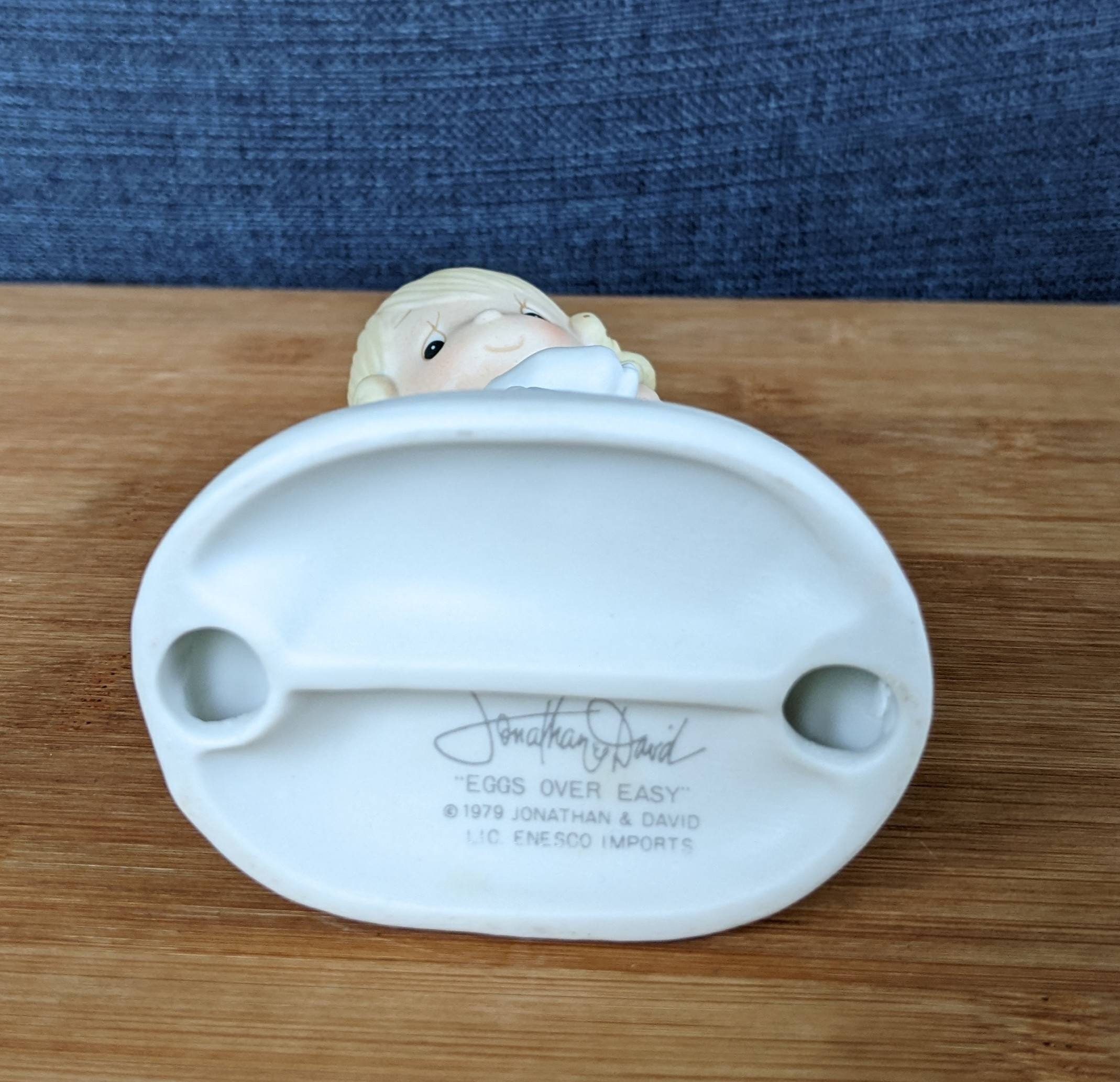 Vintage Collectible Precious Moments EGGS OVER EASY Figurine Etsy