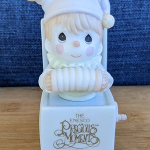 Vintage Collectible Precious Moments &quot;Jest To Let You Know You&#39;re Tops&quot; Figurine B0106 by Samuel J Butcher 1991
