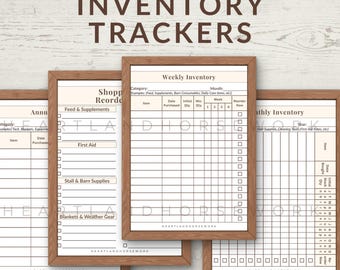 Horse Barn Inventory Tracker Bundle | Weekly, Monthly & Annual Sheets