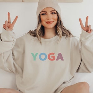 Yoga Sweatshirt, Yoga Shirt, Meditation Shirt, Spiritual Shirt, Workout Shirt, Yoga Lover, Yoga Gifts, Yoga Sweater, Yoga Jumper