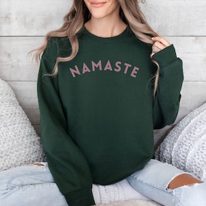 Yoga Sweatshirt, Namaste Shirt, Yoga Shirt, Meditation Shirt, Spiritual Shirt, Workout Shirt, Yoga Liebhaber, Yoga Geschenke, Yoga Pullover